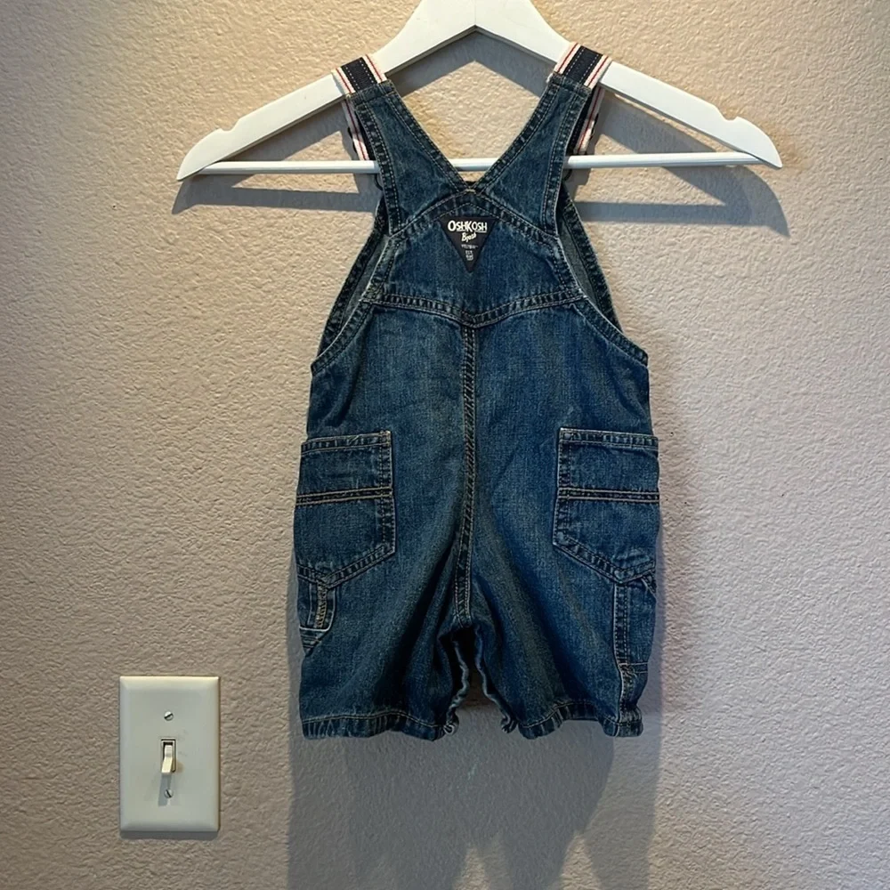 Oshkosh B’Gosh Denim Overalls Shortalls Size 18 Months